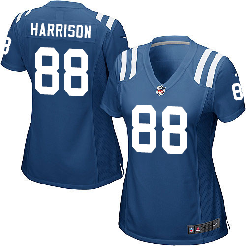 Women's Nike Indianapolis Colts #88 Marvin Harrison Game Royal Blue Team Color NFL Jersey