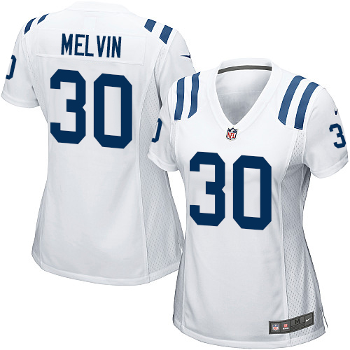 Women's Nike Indianapolis Colts #30 Rashaan Melvin Game White NFL Jersey