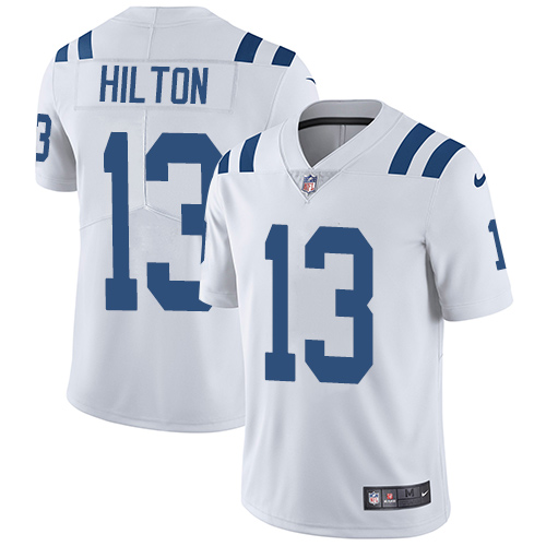 Men's Nike Indianapolis Colts #13 T.Y. Hilton White Vapor Untouchable Limited Player NFL Jersey