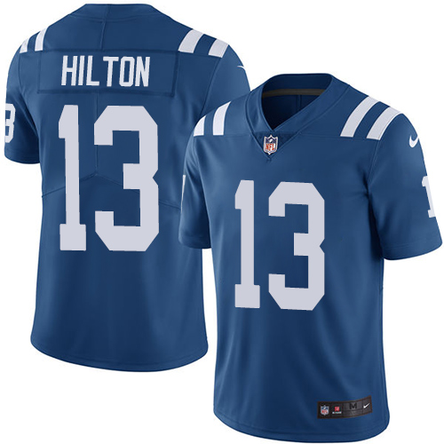 Youth Nike Indianapolis Colts #13 T.Y. Hilton Royal Blue Team Color Vapor Untouchable Elite Player NFL Jersey