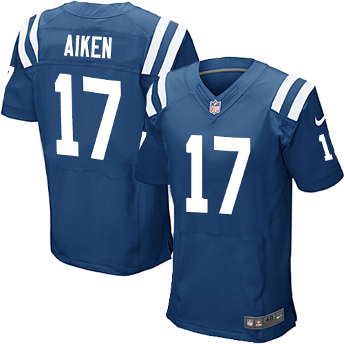 Men's Nike Indianapolis Colts #17 Kamar Aiken Elite Royal Blue Team Color NFL Jersey