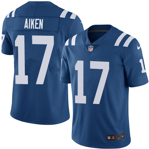 Men's Nike Indianapolis Colts #17 Kamar Aiken Royal Blue Team Color Vapor Untouchable Limited Player NFL Jersey