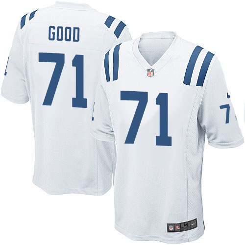 Men's Nike Indianapolis Colts #71 Denzelle Good Game White NFL Jersey