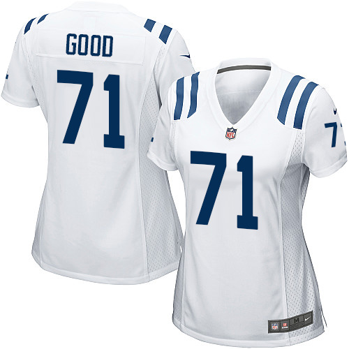 Women's Nike Indianapolis Colts #71 Denzelle Good Game White NFL Jersey