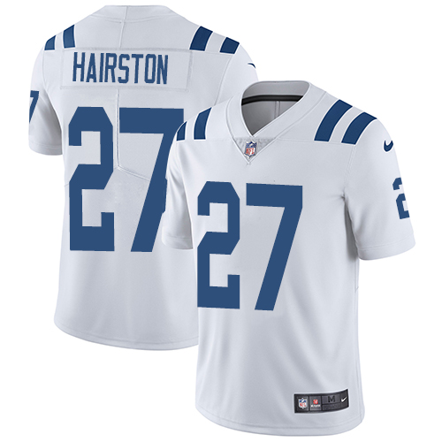 Youth Nike Indianapolis Colts #27 Nate Hairston White Vapor Untouchable Elite Player NFL Jersey