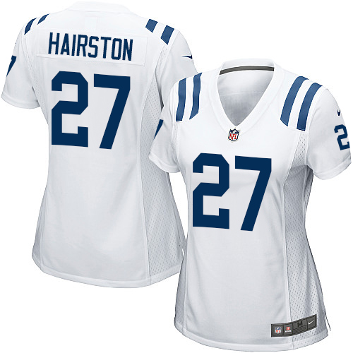 Women's Nike Indianapolis Colts #27 Nate Hairston Game White NFL Jersey