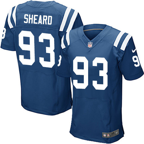 Men's Nike Indianapolis Colts #93 Jabaal Sheard Elite Royal Blue Team Color NFL Jersey