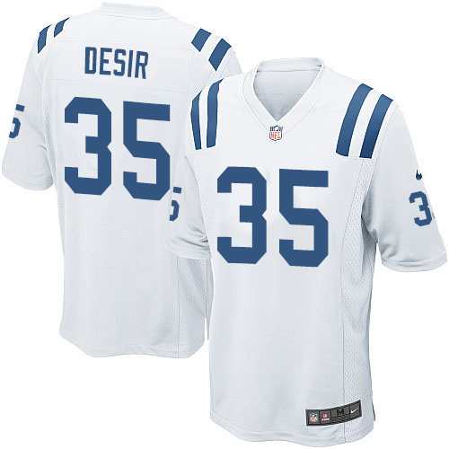 Men's Nike Indianapolis Colts #35 Pierre Desir Game White NFL Jersey