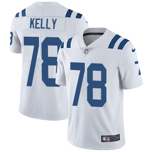 Men's Nike Indianapolis Colts #78 Ryan Kelly White Vapor Untouchable Limited Player NFL Jersey