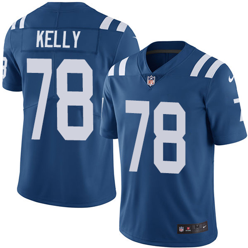 Youth Nike Indianapolis Colts #78 Ryan Kelly Royal Blue Team Color Vapor Untouchable Elite Player NFL Jersey