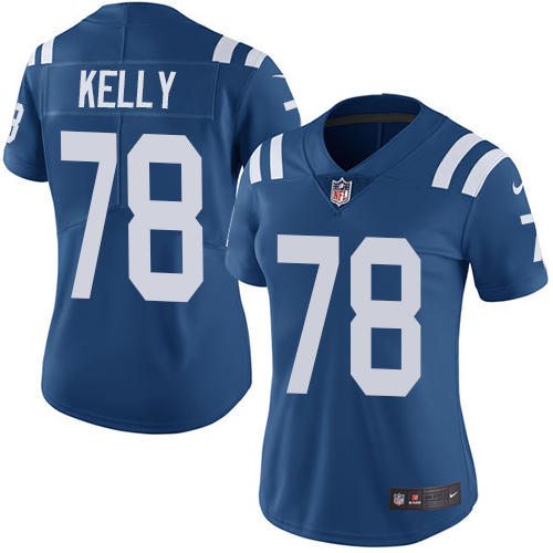 Women's Nike Indianapolis Colts #78 Ryan Kelly Royal Blue Team Color Vapor Untouchable Elite Player NFL Jersey