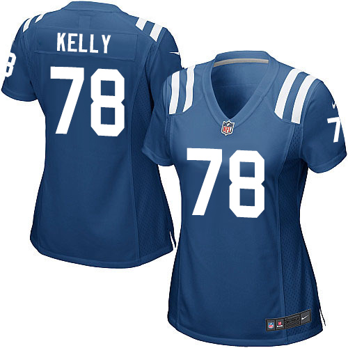 Women's Nike Indianapolis Colts #78 Ryan Kelly Game Royal Blue Team Color NFL Jersey