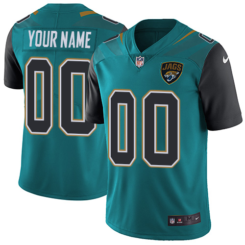 Youth Nike Jacksonville Jaguars Customized Teal Green Team Color Vapor Untouchable Custom Limited NFL Jersey
