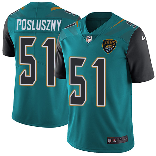 Men's Nike Jacksonville Jaguars #51 Paul Posluszny Teal Green Team Color Vapor Untouchable Limited Player NFL Jersey