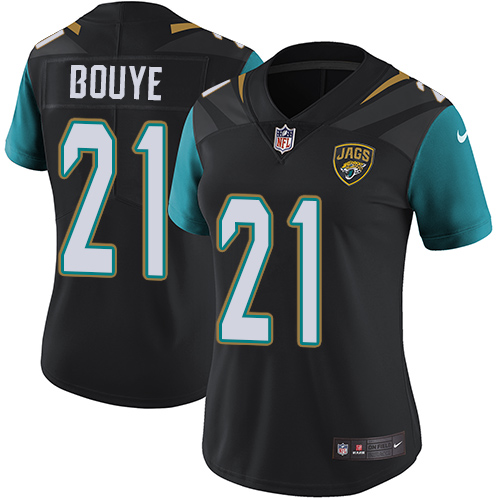 Women's Nike Jacksonville Jaguars #21 A.J. Bouye Black Alternate Vapor Untouchable Elite Player NFL Jersey