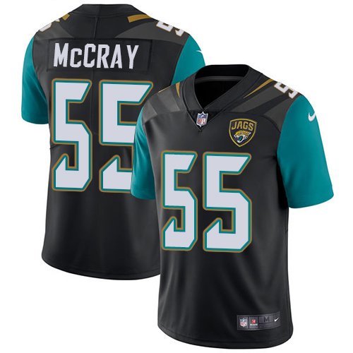 Men's Nike Jacksonville Jaguars #55 Lerentee McCray Black Alternate Vapor Untouchable Limited Player NFL Jersey