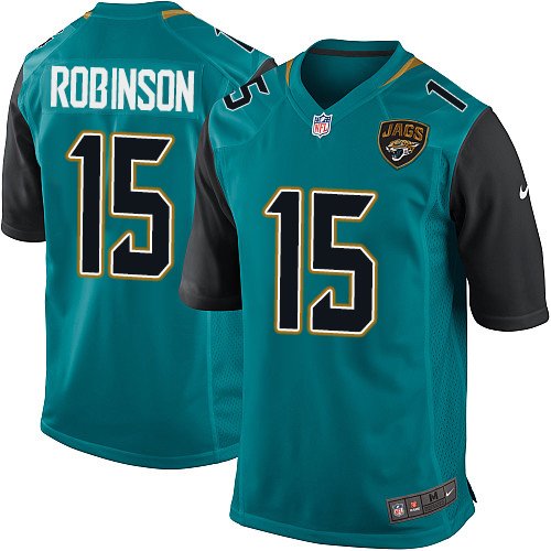 Men's Nike Jacksonville Jaguars #15 Allen Robinson Game Teal Green Team Color NFL Jersey