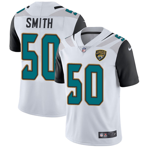 Men's Nike Jacksonville Jaguars #50 Telvin Smith White Vapor Untouchable Limited Player NFL Jersey