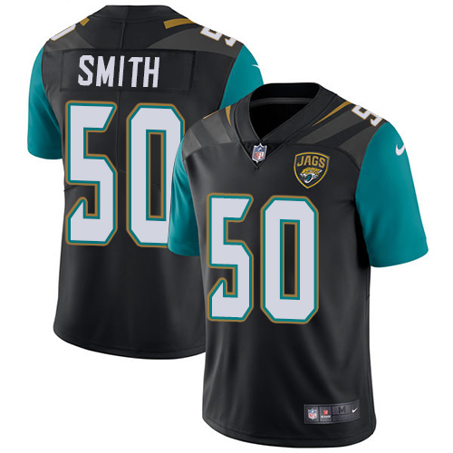 Men's Nike Jacksonville Jaguars #50 Telvin Smith Black Alternate Vapor Untouchable Limited Player NFL Jersey
