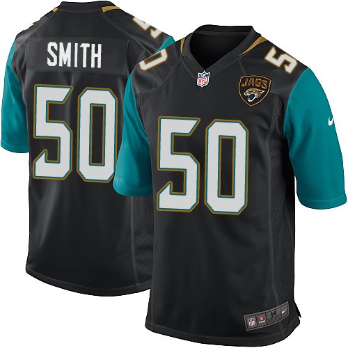 Men's Nike Jacksonville Jaguars #50 Telvin Smith Game Black Alternate NFL Jersey