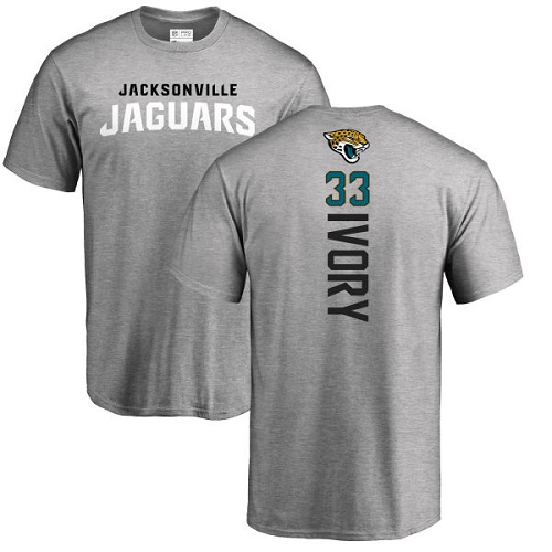 NFL Nike Jacksonville Jaguars #33 Chris Ivory Ash Backer T-Shirt