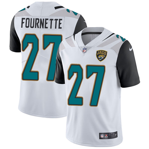 Men's Nike Jacksonville Jaguars #27 Leonard Fournette White Vapor Untouchable Limited Player NFL Jersey