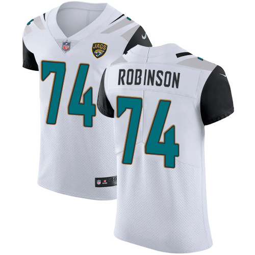 Men's Nike Jacksonville Jaguars #74 Cam Robinson White Vapor Untouchable Elite Player NFL Jersey