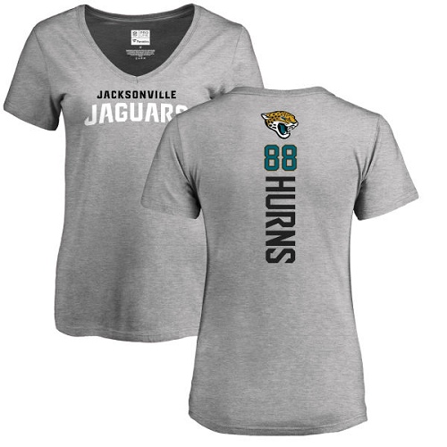 NFL Women's Nike Jacksonville Jaguars #88 Allen Hurns Ash Backer T-Shirt