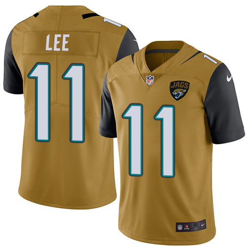 Men's Nike Jacksonville Jaguars #11 Marqise Lee Elite Gold Rush Vapor Untouchable NFL Jersey