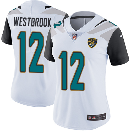 Women's Nike Jacksonville Jaguars #12 Dede Westbrook White Vapor Untouchable Elite Player NFL Jersey