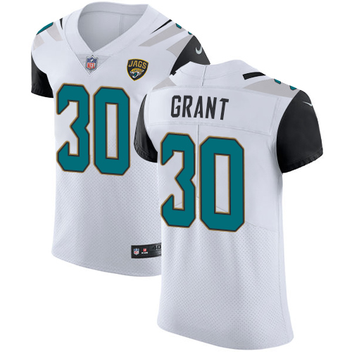 Men's Nike Jacksonville Jaguars #30 Corey Grant White Vapor Untouchable Elite Player NFL Jersey