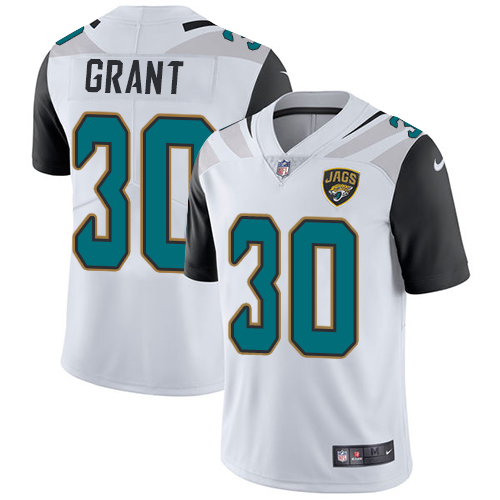 Men's Nike Jacksonville Jaguars #30 Corey Grant White Vapor Untouchable Limited Player NFL Jersey