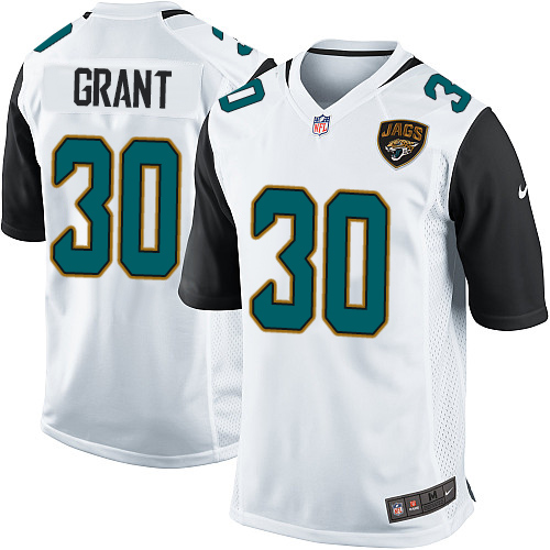 Men's Nike Jacksonville Jaguars #30 Corey Grant Game White NFL Jersey