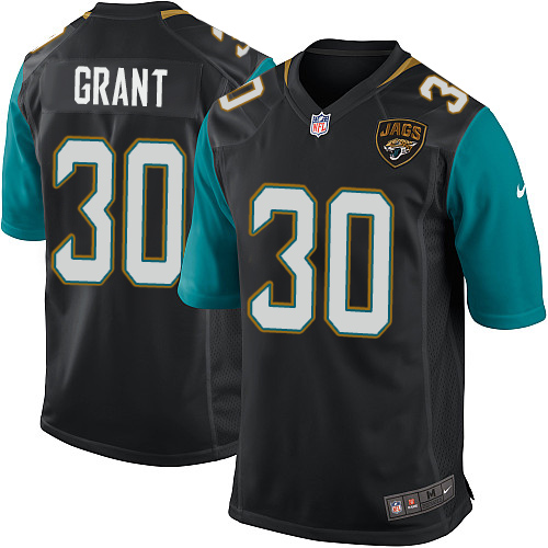 Men's Nike Jacksonville Jaguars #30 Corey Grant Game Black Alternate NFL Jersey