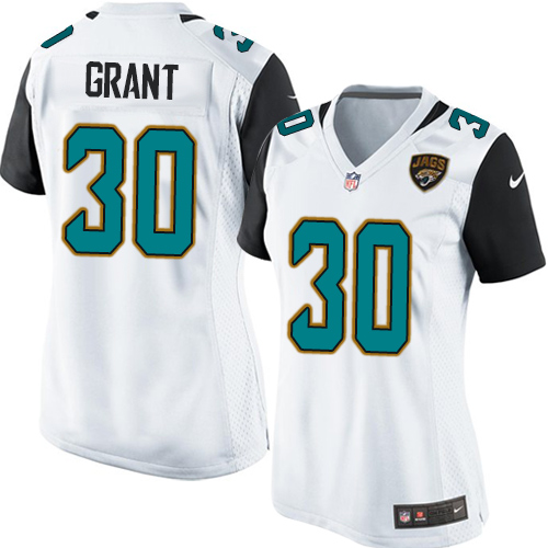 Women's Nike Jacksonville Jaguars #30 Corey Grant Game White NFL Jersey