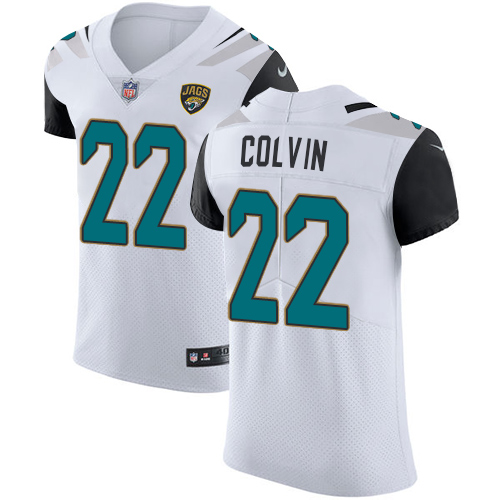 Men's Nike Jacksonville Jaguars #22 Aaron Colvin White Vapor Untouchable Elite Player NFL Jersey