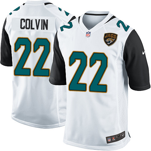 Men's Nike Jacksonville Jaguars #22 Aaron Colvin Game White NFL Jersey