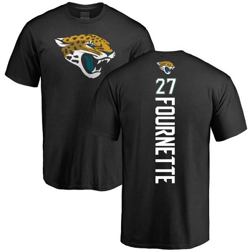 NFL Nike Jacksonville Jaguars #27 Leonard Fournette Black Backer T-Shirt