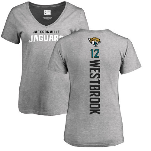 NFL Women's Nike Jacksonville Jaguars #12 Dede Westbrook Ash Backer T-Shirt