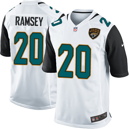 Men's Nike Jacksonville Jaguars #20 Jalen Ramsey Game White NFL Jersey