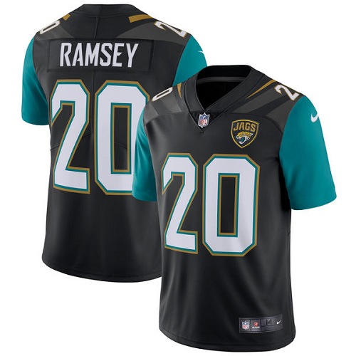 Men's Nike Jacksonville Jaguars #20 Jalen Ramsey Black Alternate Vapor Untouchable Limited Player NFL Jersey