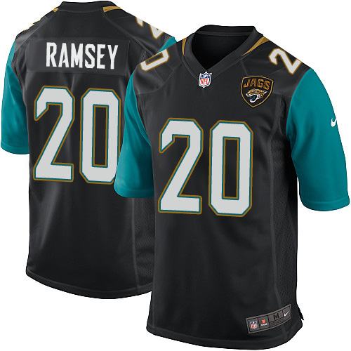 Men's Nike Jacksonville Jaguars #20 Jalen Ramsey Game Black Alternate NFL Jersey