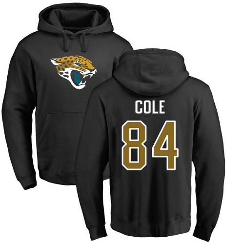 NFL Nike Jacksonville Jaguars #84 Keelan Cole Black Name & Number Logo Pullover Hoodie