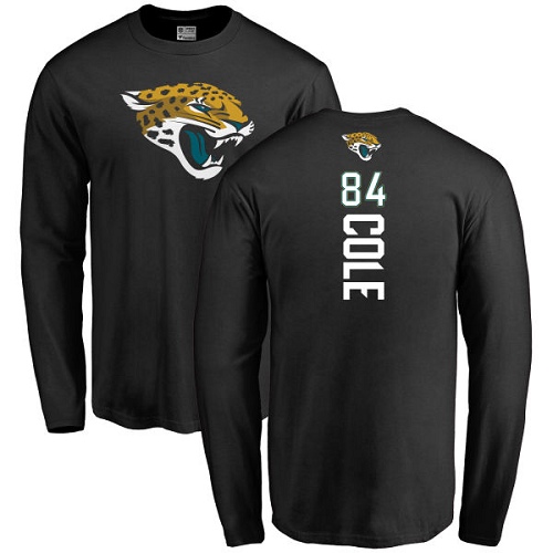 NFL Nike Jacksonville Jaguars #84 Keelan Cole Black Backer Long Sleeve T-Shirt