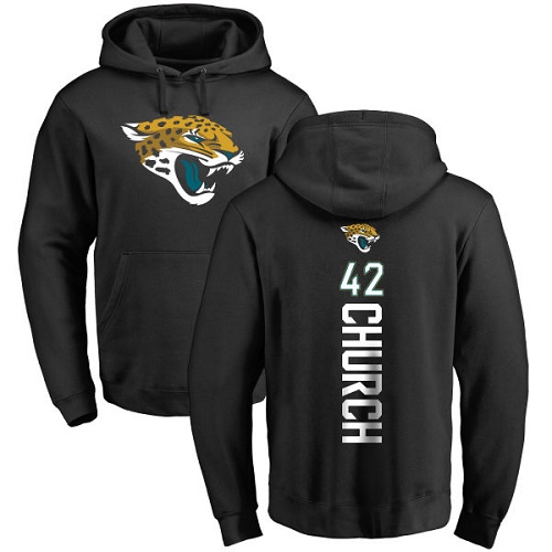 NFL Nike Jacksonville Jaguars #42 Barry Church Black Backer Pullover Hoodie