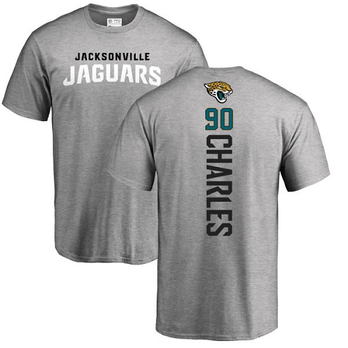 NFL Nike Jacksonville Jaguars #90 Stefan Charles Ash Backer T-Shirt