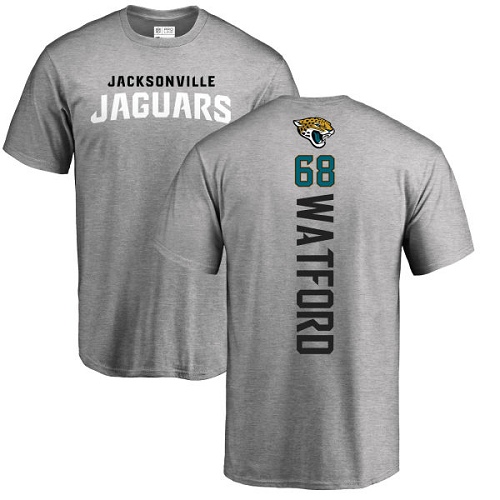 NFL Nike Jacksonville Jaguars #68 Earl Watford Ash Backer T-Shirt