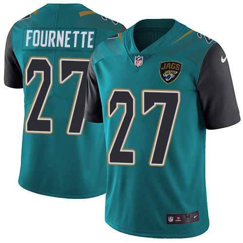Men's Nike Jacksonville Jaguars #27 Leonard Fournette Teal Green Team Color Vapor Untouchable Limited Player NFL Jersey
