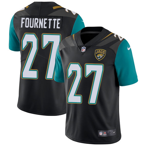 Men's Nike Jacksonville Jaguars #27 Leonard Fournette Black Alternate Vapor Untouchable Limited Player NFL Jersey