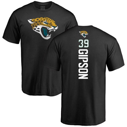 NFL Nike Jacksonville Jaguars #39 Tashaun Gipson Black Backer T-Shirt